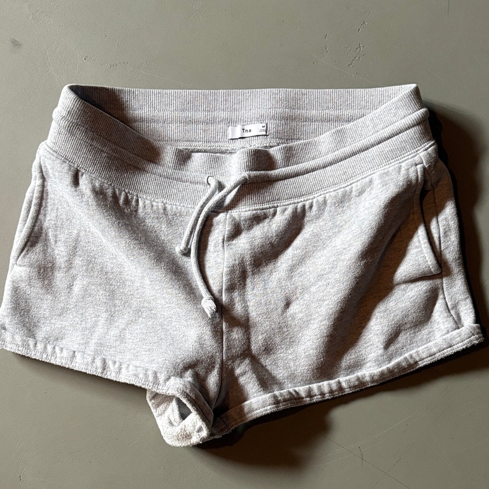 TNA Heather Gray Drawstring Lounge Shorts